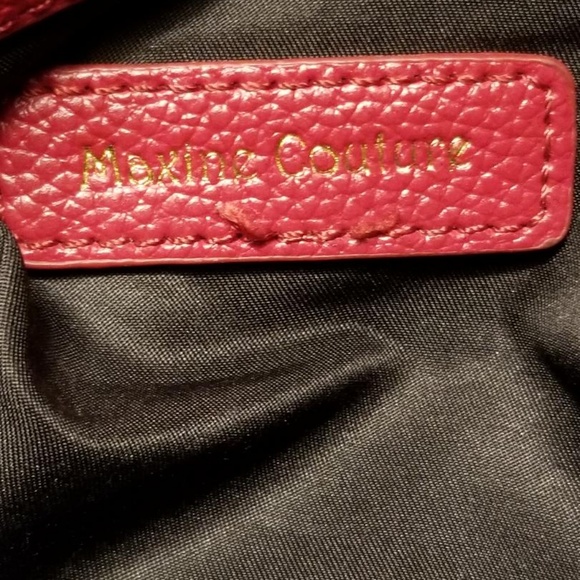 Maxine Couture Leather Satchel Handbag - Picture 2 of 2